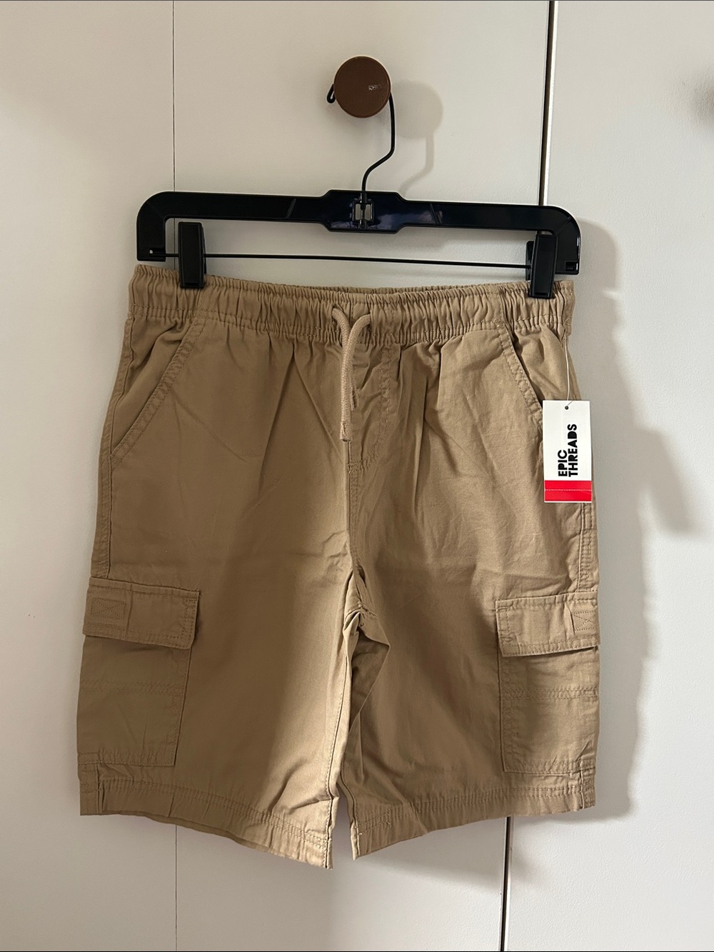 Epic Threads Tan Cargo Drawstring Shorts